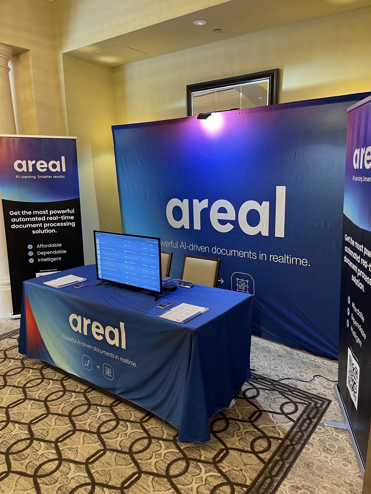 Areal team members at an industry event